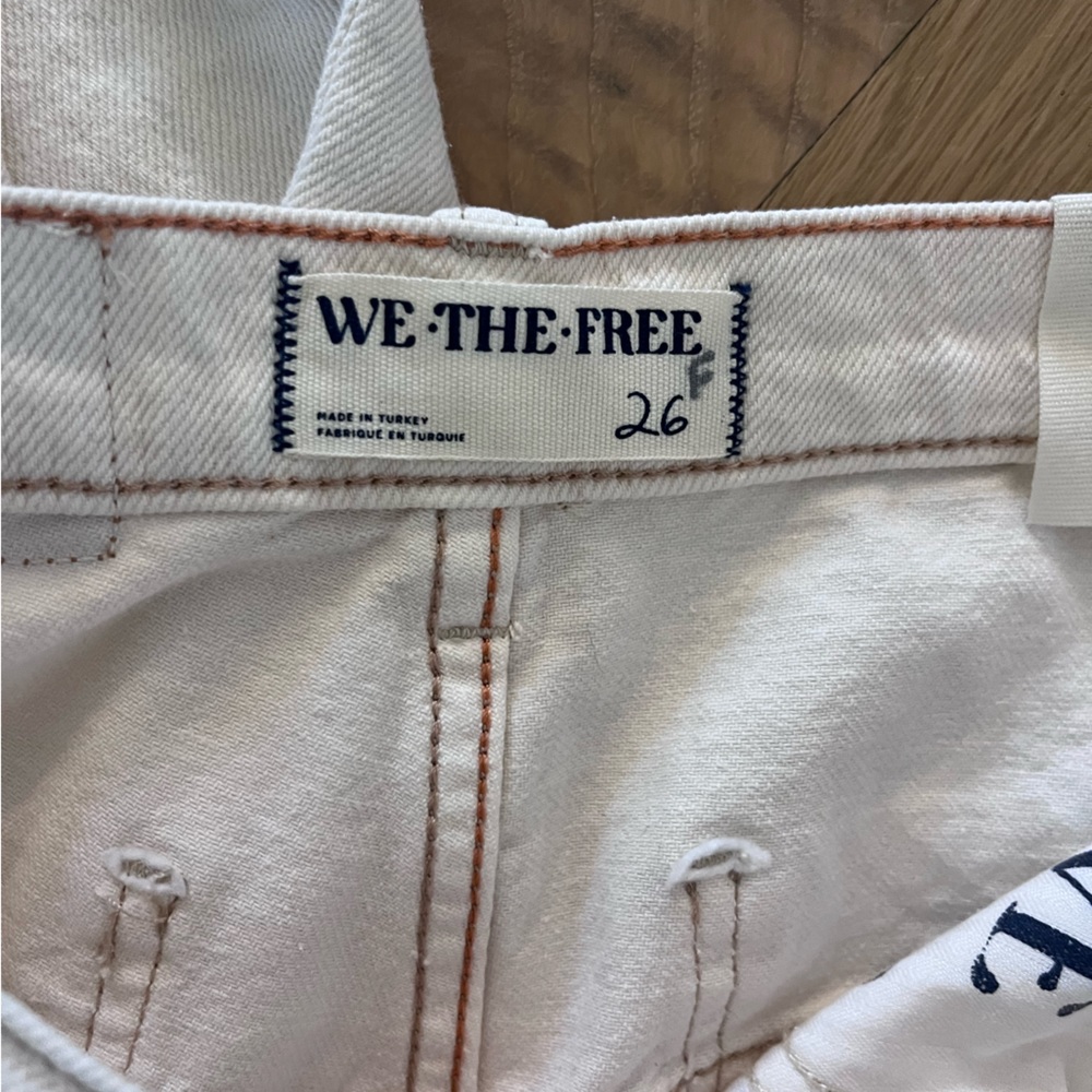 Free People We The Free Tinsley Baggy High-Rise Jeans-Ecru-NWT - Picture 11 of 11
